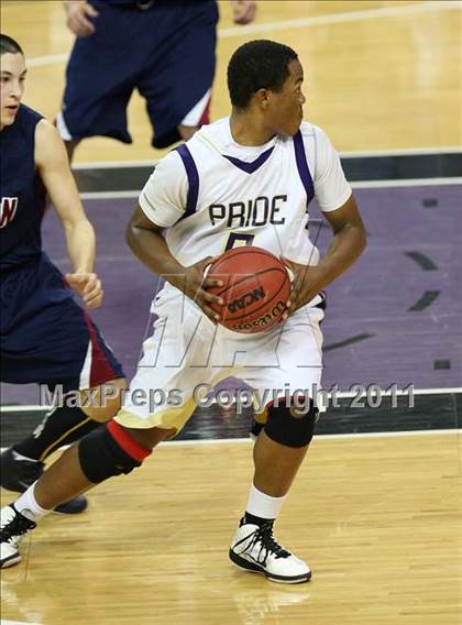 Thumbnail 2 in Vacaville Christian vs. Bradshaw Christian (CIF SJS D5 Final) photogallery.