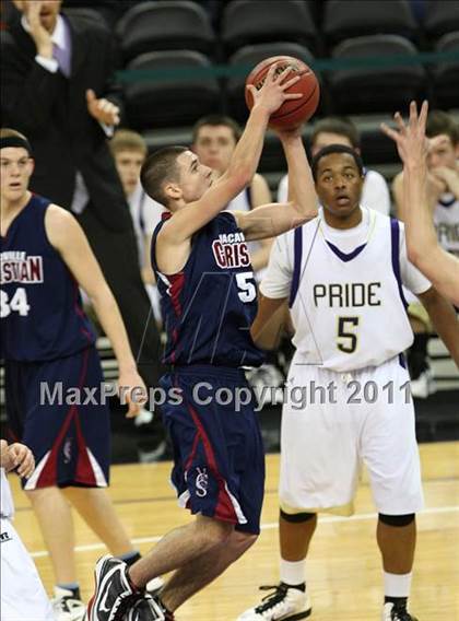 Thumbnail 3 in Vacaville Christian vs. Bradshaw Christian (CIF SJS D5 Final) photogallery.