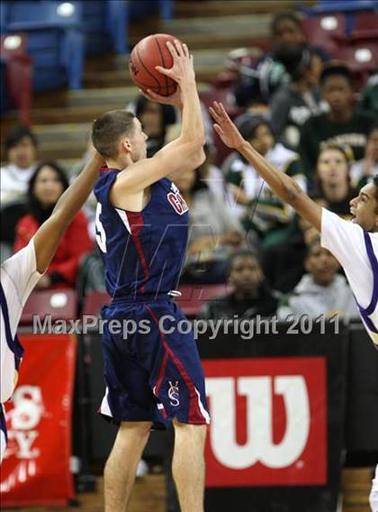 Thumbnail 3 in Vacaville Christian vs. Bradshaw Christian (CIF SJS D5 Final) photogallery.