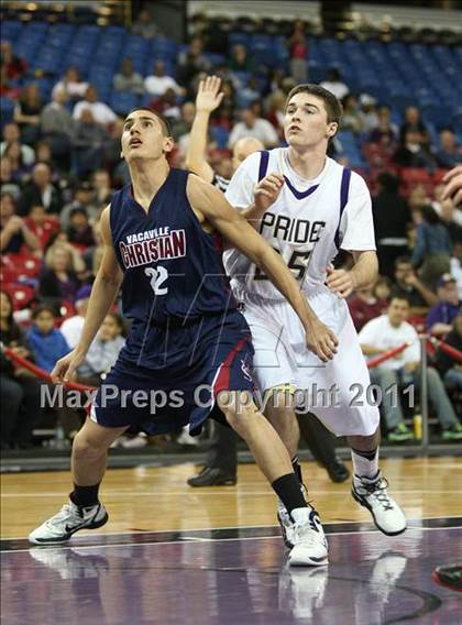 Thumbnail 1 in Vacaville Christian vs. Bradshaw Christian (CIF SJS D5 Final) photogallery.
