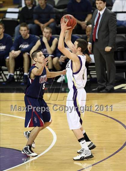 Thumbnail 3 in Vacaville Christian vs. Bradshaw Christian (CIF SJS D5 Final) photogallery.