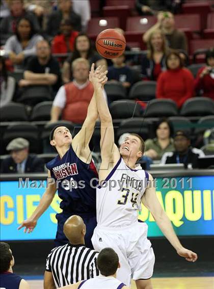 Thumbnail 3 in Vacaville Christian vs. Bradshaw Christian (CIF SJS D5 Final) photogallery.