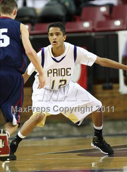 Thumbnail 1 in Vacaville Christian vs. Bradshaw Christian (CIF SJS D5 Final) photogallery.