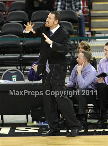 Thumbnail 3 in Vacaville Christian vs. Bradshaw Christian (CIF SJS D5 Final) photogallery.