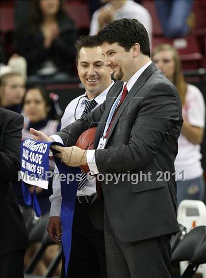 Thumbnail 1 in Vacaville Christian vs. Bradshaw Christian (CIF SJS D5 Final) photogallery.