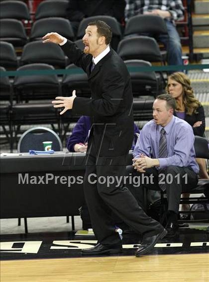 Thumbnail 3 in Vacaville Christian vs. Bradshaw Christian (CIF SJS D5 Final) photogallery.