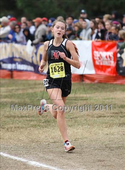 Thumbnail 2 in CIF State Cross Country Championships (D4 Girls) photogallery.