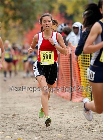 Thumbnail 1 in CIF State Cross Country Championships (D4 Girls) photogallery.
