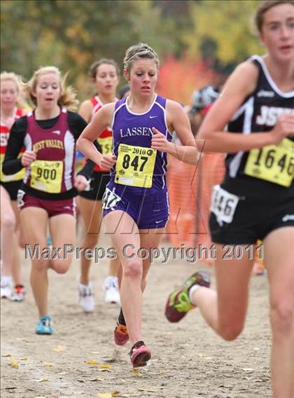 Thumbnail 2 in CIF State Cross Country Championships (D4 Girls) photogallery.
