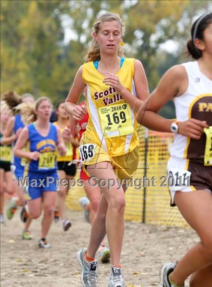 Thumbnail 1 in CIF State Cross Country Championships (D4 Girls) photogallery.