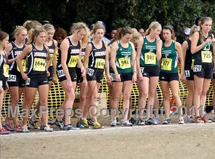 Thumbnail 2 in CIF State Cross Country Championships (D4 Girls) photogallery.