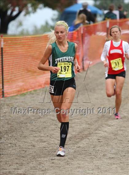 Thumbnail 1 in CIF State Cross Country Championships (D4 Girls) photogallery.