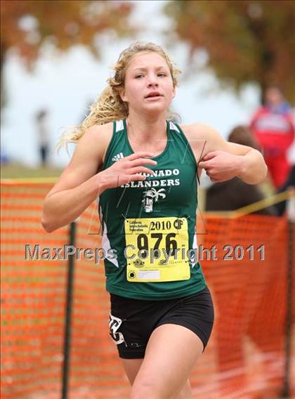 Thumbnail 1 in CIF State Cross Country Championships (D4 Girls) photogallery.