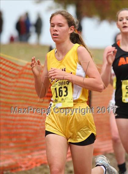 Thumbnail 1 in CIF State Cross Country Championships (D4 Girls) photogallery.