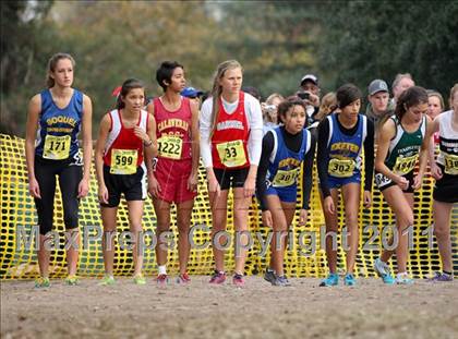 Thumbnail 1 in CIF State Cross Country Championships (D4 Girls) photogallery.