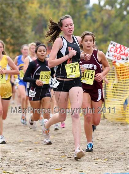Thumbnail 1 in CIF State Cross Country Championships (D4 Girls) photogallery.