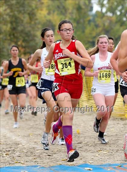 Thumbnail 2 in CIF State Cross Country Championships (D4 Girls) photogallery.
