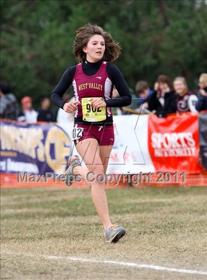 Thumbnail 1 in CIF State Cross Country Championships (D4 Girls) photogallery.