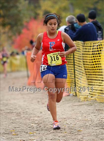 Thumbnail 2 in CIF State Cross Country Championships (D4 Girls) photogallery.