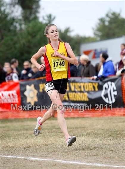 Thumbnail 1 in CIF State Cross Country Championships (D4 Girls) photogallery.