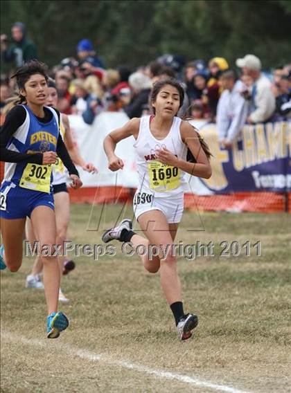Thumbnail 3 in CIF State Cross Country Championships (D4 Girls) photogallery.