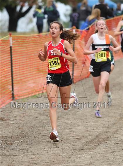 Thumbnail 1 in CIF State Cross Country Championships (D4 Girls) photogallery.