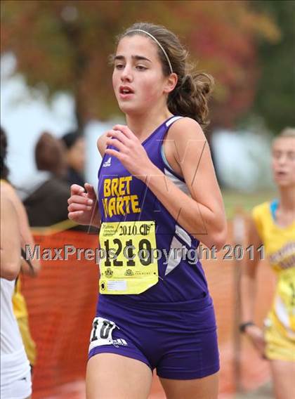 Thumbnail 1 in CIF State Cross Country Championships (D4 Girls) photogallery.