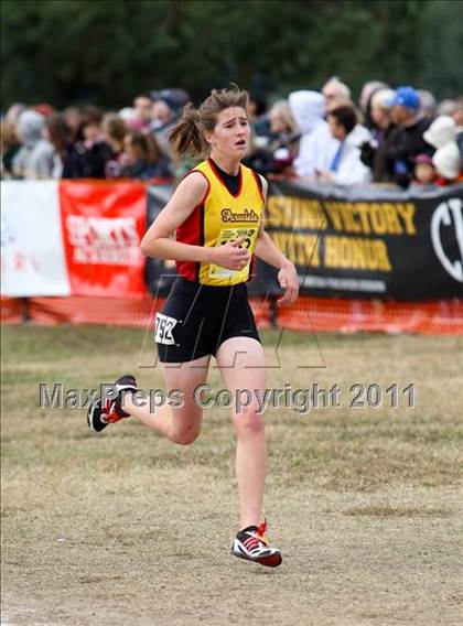Thumbnail 2 in CIF State Cross Country Championships (D4 Girls) photogallery.