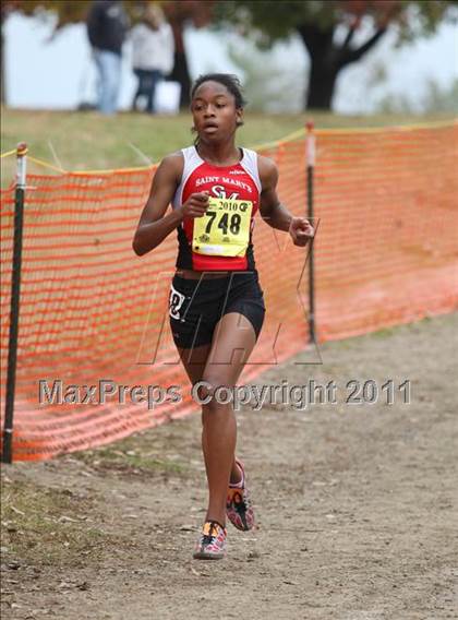 Thumbnail 3 in CIF State Cross Country Championships (D4 Girls) photogallery.