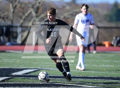 Thumbnail 1 in Darien @ Xavier (CIAC Class LL Quarterfinal) photogallery.