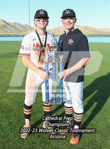 Thumbnail 3 in Cathedral Prep vs. Estrella Foothills (Wolves Classic Tournament - Championship) photogallery.