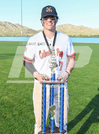 Thumbnail 2 in Cathedral Prep vs. Estrella Foothills (Wolves Classic Tournament - Championship) photogallery.