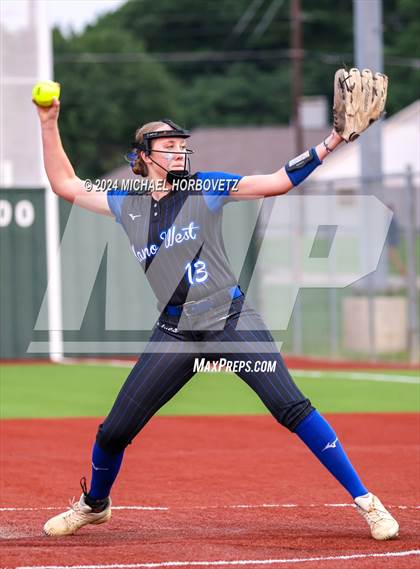 Thumbnail 1 in Plano West @ Allen (UIL 6A Softball Bi-District) photogallery.