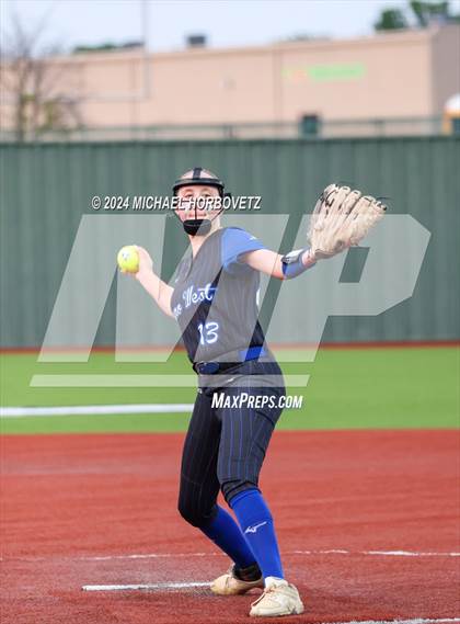 Thumbnail 1 in Plano West @ Allen (UIL 6A Softball Bi-District) photogallery.