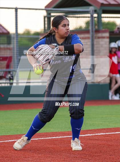 Thumbnail 1 in Plano West @ Allen (UIL 6A Softball Bi-District) photogallery.