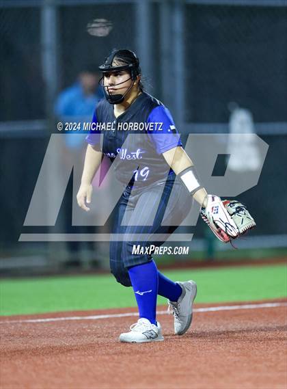Thumbnail 3 in Plano West @ Allen (UIL 6A Softball Bi-District) photogallery.