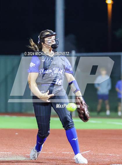 Thumbnail 3 in Plano West @ Allen (UIL 6A Softball Bi-District) photogallery.