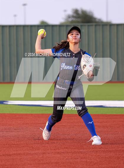 Thumbnail 2 in Plano West @ Allen (UIL 6A Softball Bi-District) photogallery.