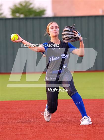 Thumbnail 3 in Plano West @ Allen (UIL 6A Softball Bi-District) photogallery.