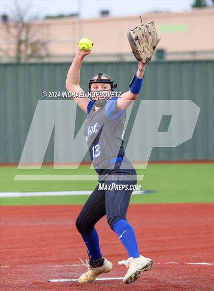 Thumbnail 3 in Plano West @ Allen (UIL 6A Softball Bi-District) photogallery.