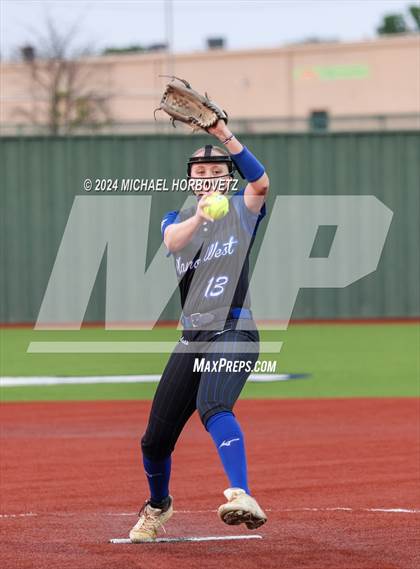 Thumbnail 1 in Plano West @ Allen (UIL 6A Softball Bi-District) photogallery.