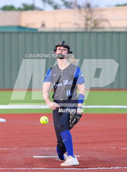Thumbnail 3 in Plano West @ Allen (UIL 6A Softball Bi-District) photogallery.