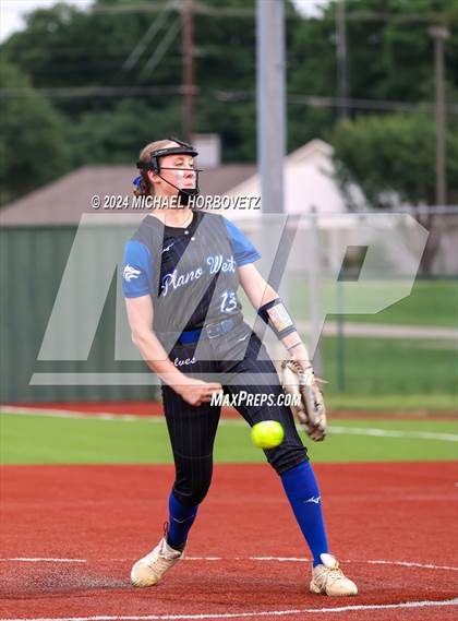 Thumbnail 3 in Plano West @ Allen (UIL 6A Softball Bi-District) photogallery.