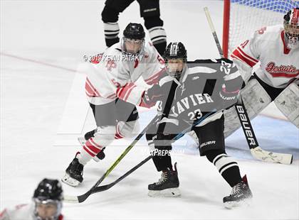 Thumbnail 2 in Xavier vs. Fairfield Prep (CIAC D1 Semifinal) photogallery.
