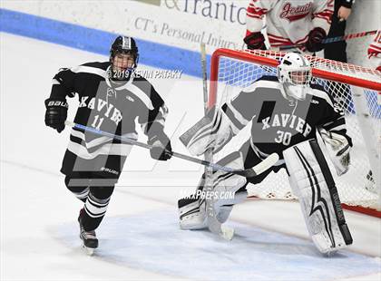 Thumbnail 2 in Xavier vs. Fairfield Prep (CIAC D1 Semifinal) photogallery.