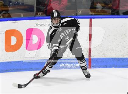 Thumbnail 2 in Xavier vs. Fairfield Prep (CIAC D1 Semifinal) photogallery.