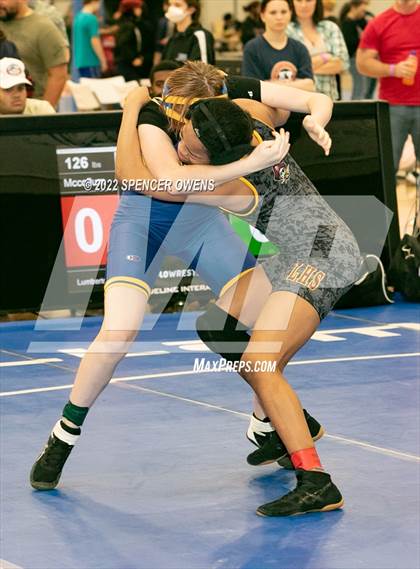 Thumbnail 3 in NCHSAA Women's Wrestling Invitational photogallery.