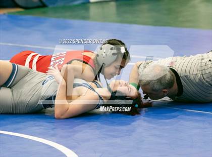 Thumbnail 1 in NCHSAA Women's Wrestling Invitational photogallery.