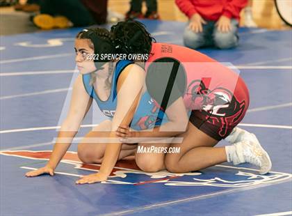 Thumbnail 1 in NCHSAA Women's Wrestling Invitational photogallery.