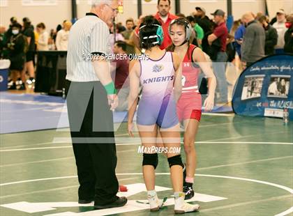 Thumbnail 2 in NCHSAA Women's Wrestling Invitational photogallery.